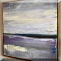 A06. Framed T. S. Harris abstract landscape. 31.5&rdquo;h x 31.5&rdquo;w 